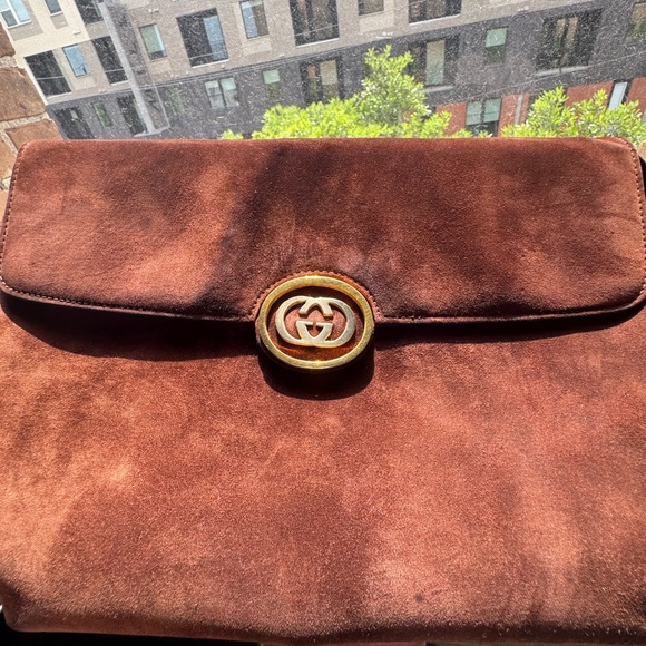 Gucci Handbags - Gucci Buckle Shoulder & Clutch Bag